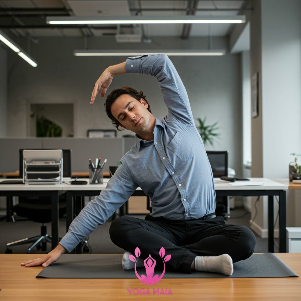 Easy Desk Yoga Poses to Re-energize Your Body and Mind