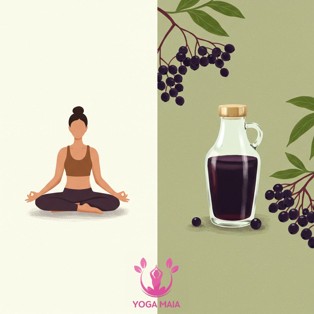 Exploring the Synergy: How Elderberry and Yoga Enhance Each Other