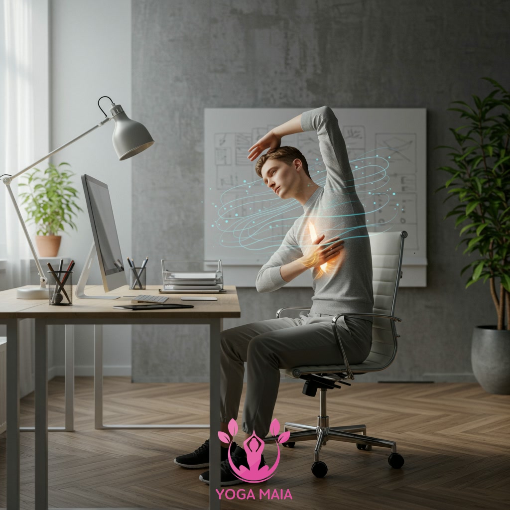 Integrating Breathing and Mindfulness with Desk Yoga