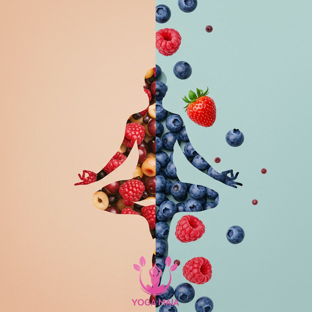 Integrating Nutrition (Berries/Antioxidants) and Movement (Yoga) for Optimal Health