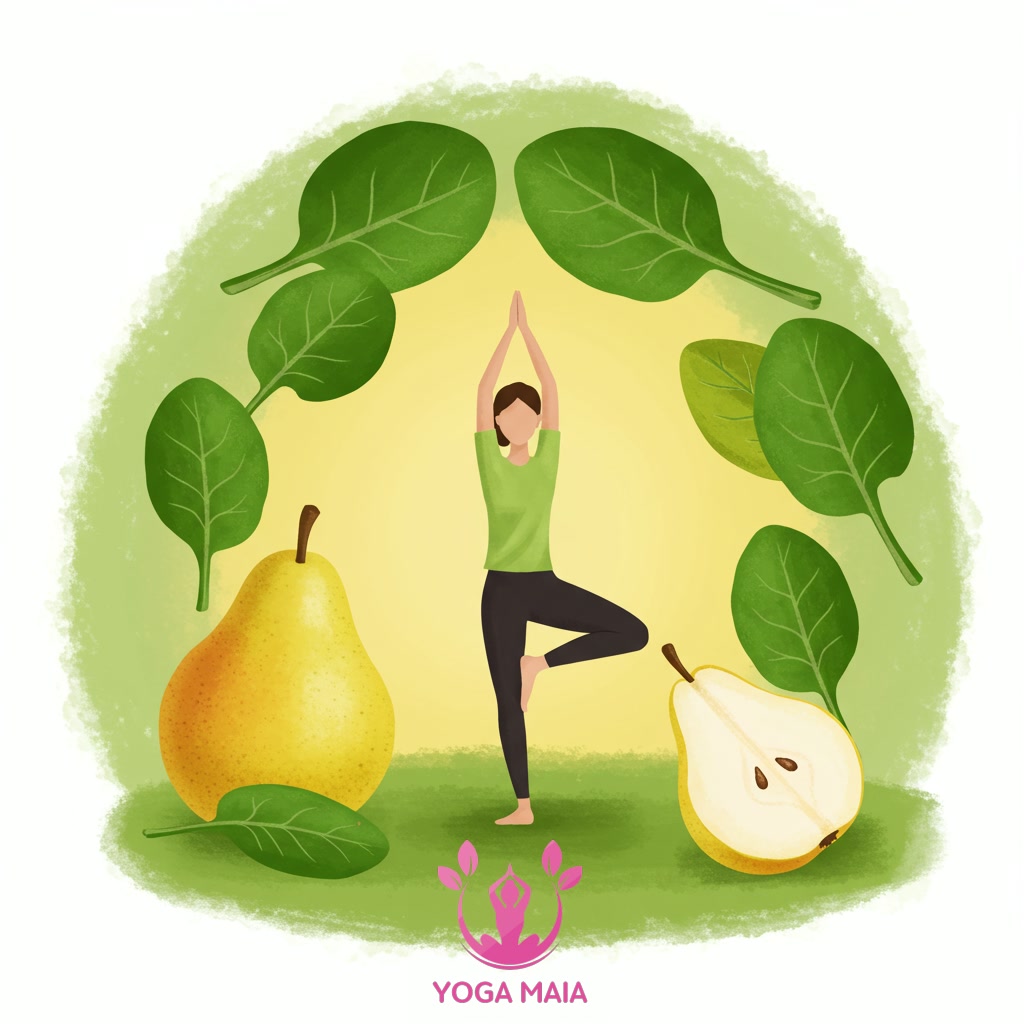 Nutritional Benefits of Pear and Spinach for the Yogi