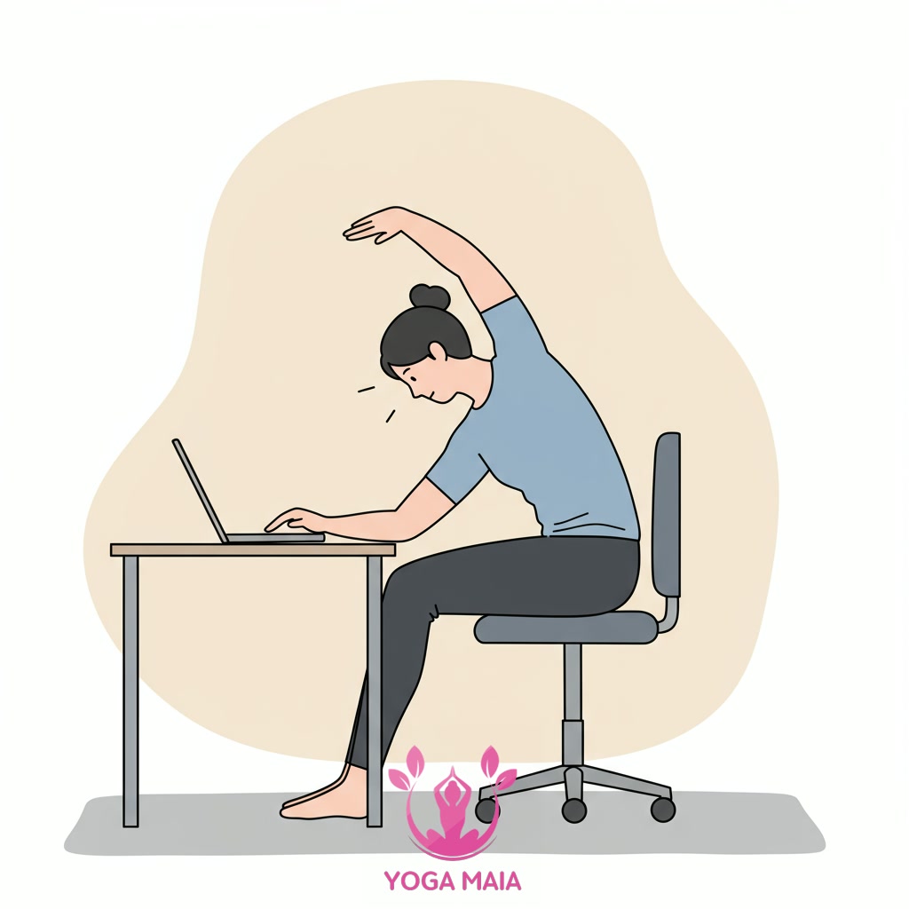 Upper Body Desk Yoga Stretches